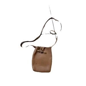 STRATHBERRY Women's Brown Osette Midi Leather Pouch Bag H96